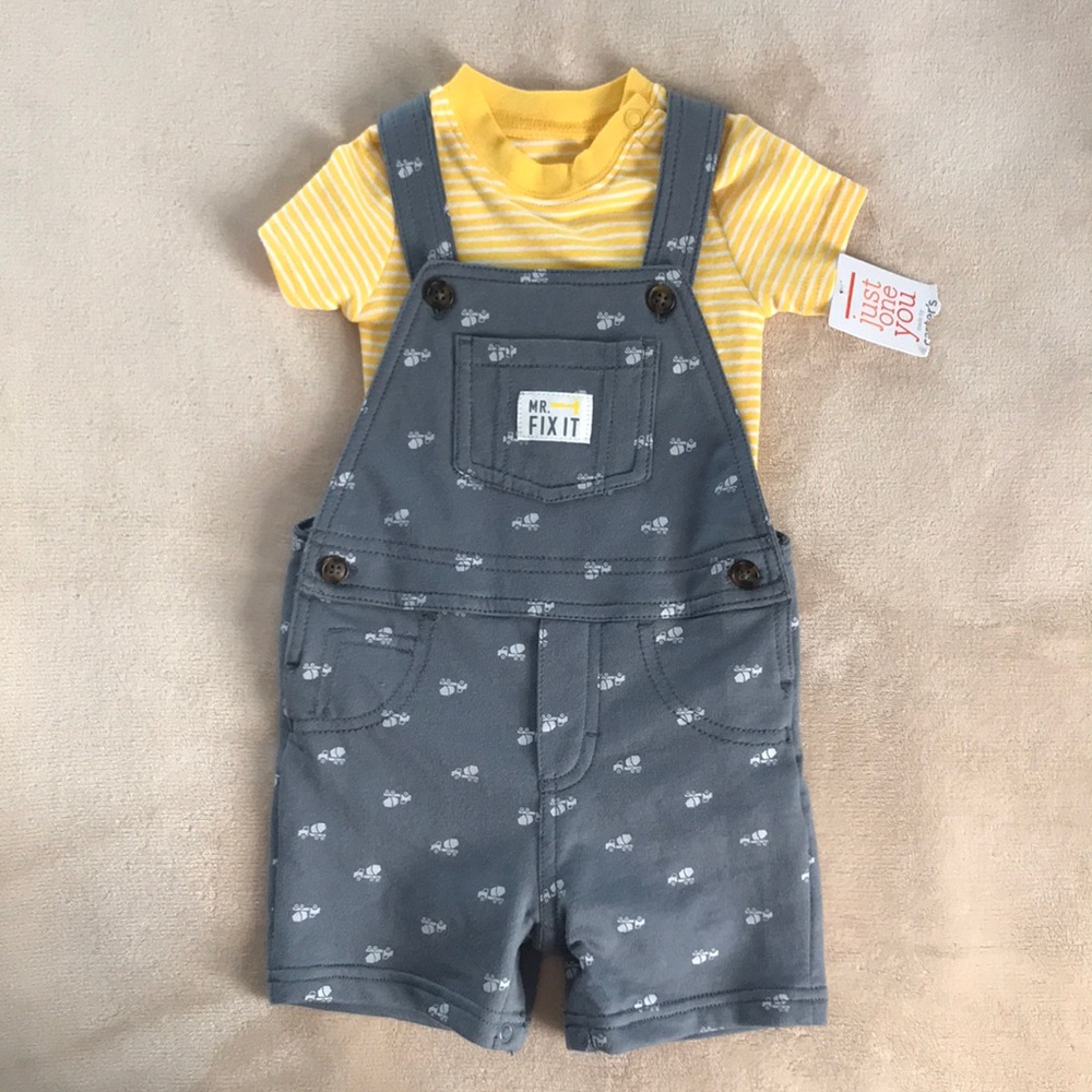 Carter’s Baby Boy Shorts Overall 2 Piece Set